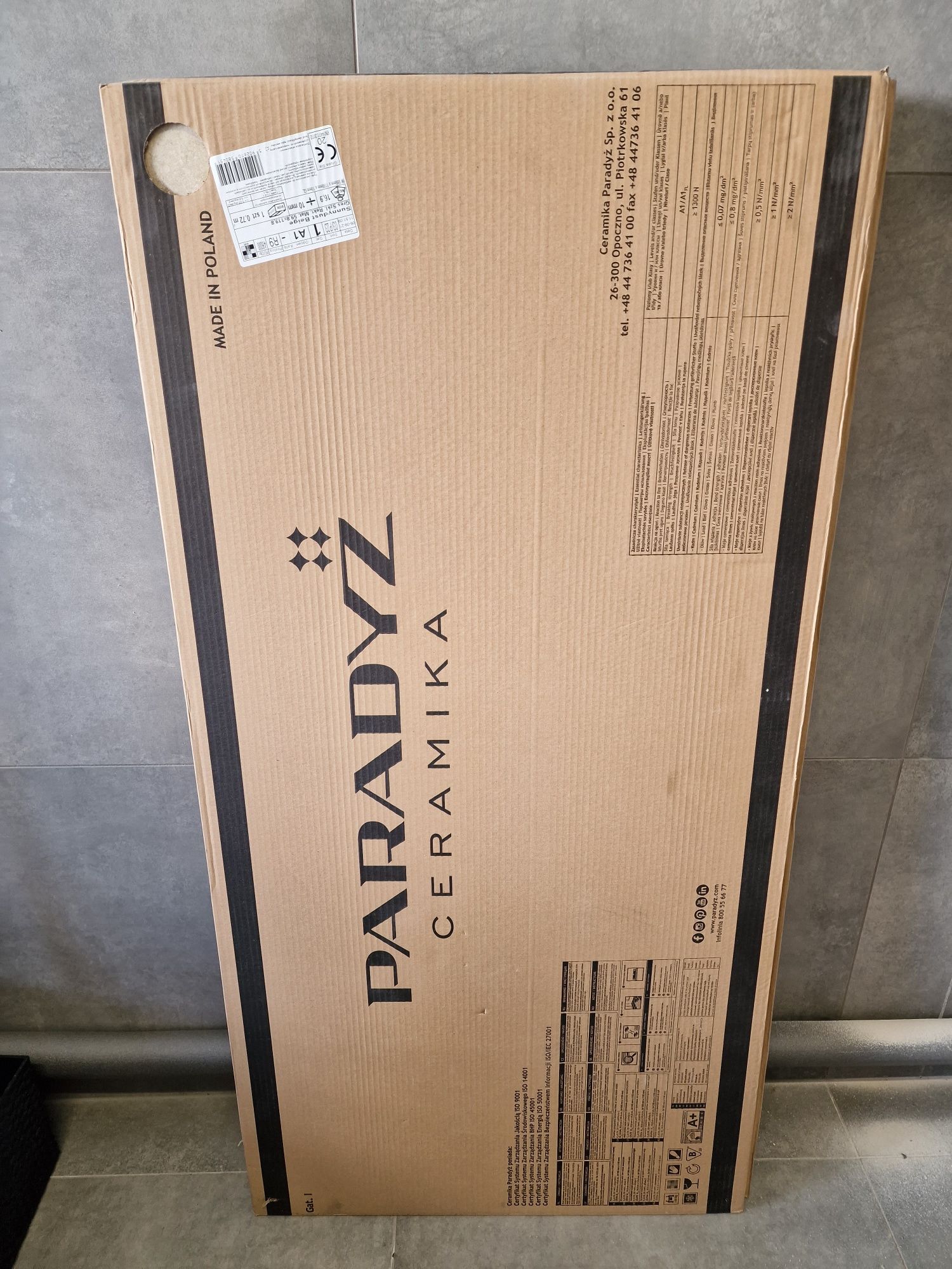 Gres szkliwiony mat Paradyż Sunnydust Beige 59,8 x 119,8 cm (2 sztuki)