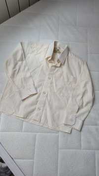 Kremowa ecru koszula elegancka dla chłopczyka chłopca 104 3-4 lata