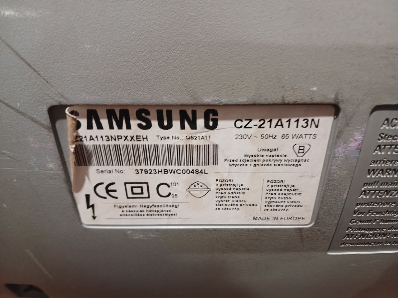 Телевізор SAMSUNG 21 CZ-21A113N