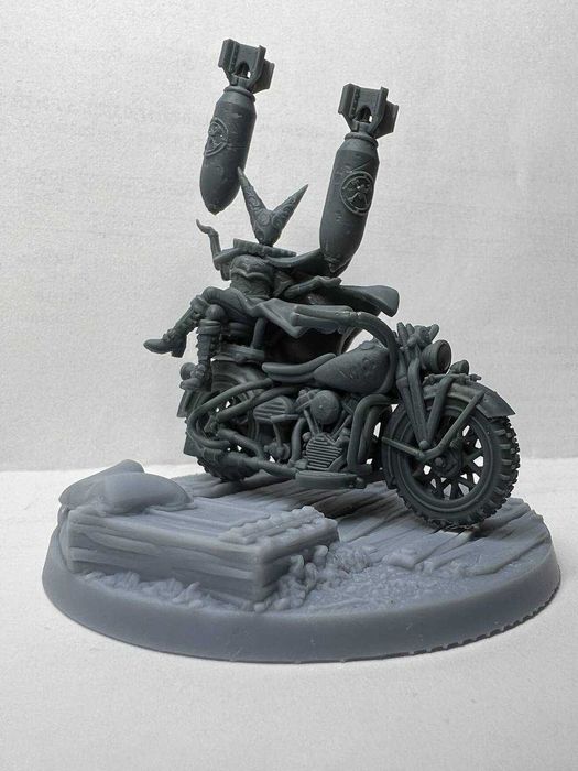 Figurka Artillery Witch – grimdark diorama / Trench Crusade