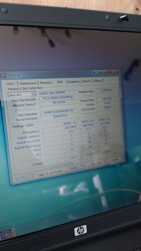 Laptop HP Compaq nx7400 uszkodzony