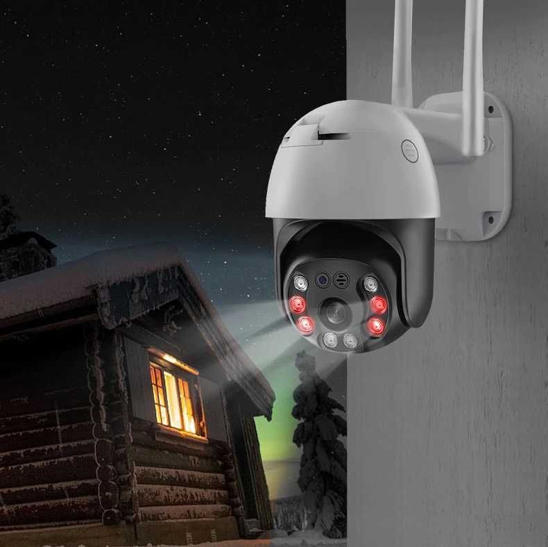 KAMERA obrotowa 5MP MONITORING ALARM WIFI podgląd na telefonie HD NOC