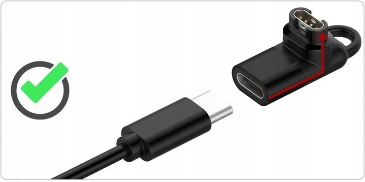 2 x Adapter TYP-C do Garmin Fenix 6s/6/6X/ Solar