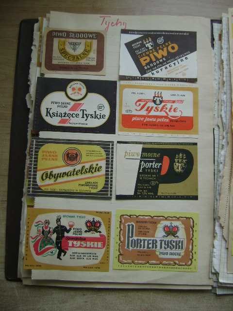 Starocie z PRL Etykiety piwne do wyboru Zestaw 32 sztuki z Tych z PRL