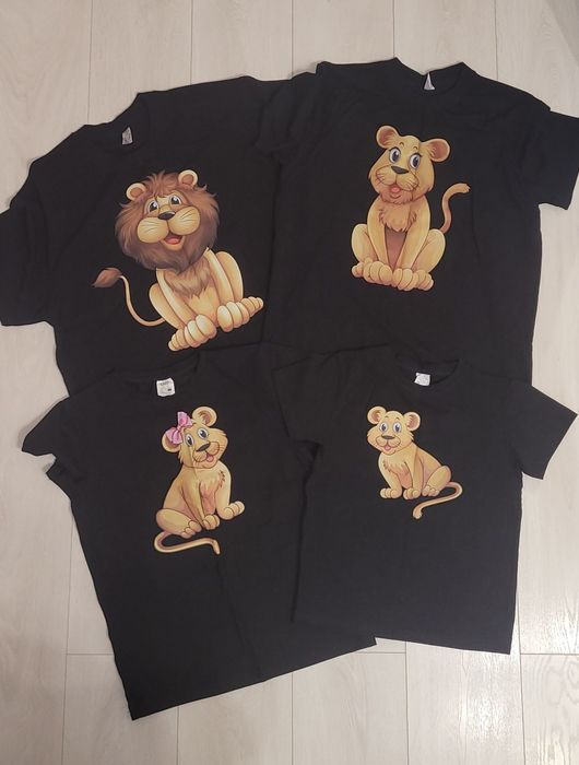 Футболки Family look (родина левів)
