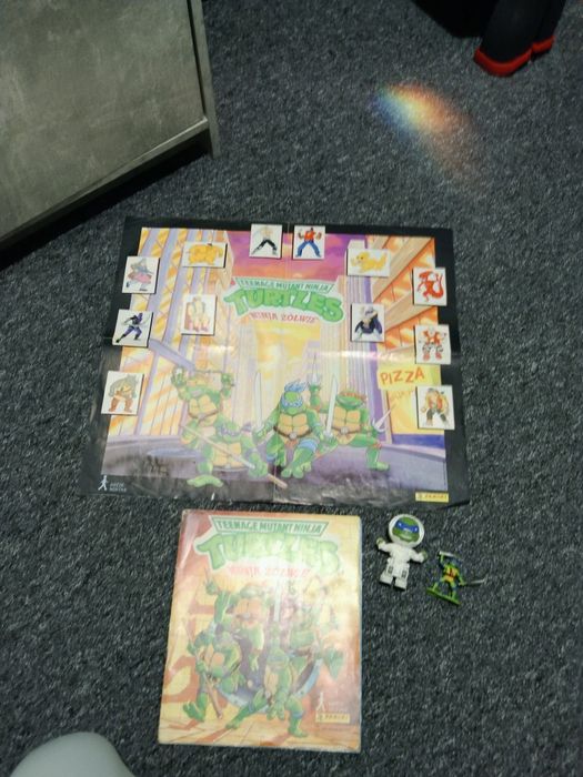 Album plus poster turtles ninja żółwie 1990r gratka dla kolekcjonerów