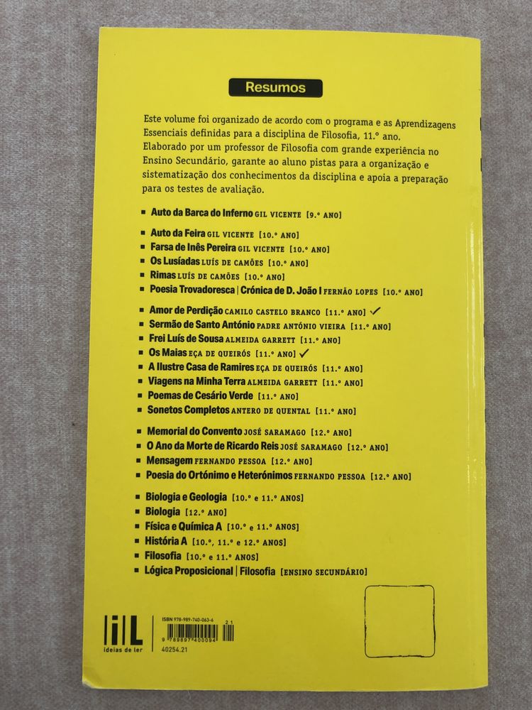 Livro resumos filosofia 11 ano