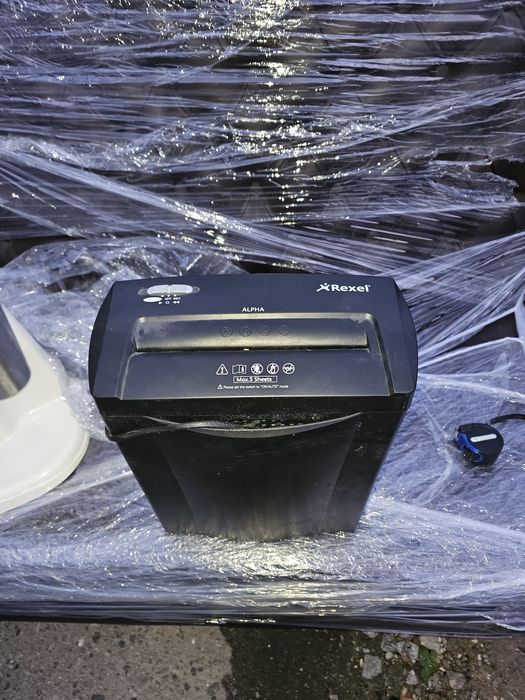 Знищувач паперу, шредер REXEL Alpha S (Уничтожитель бумаги офисный)