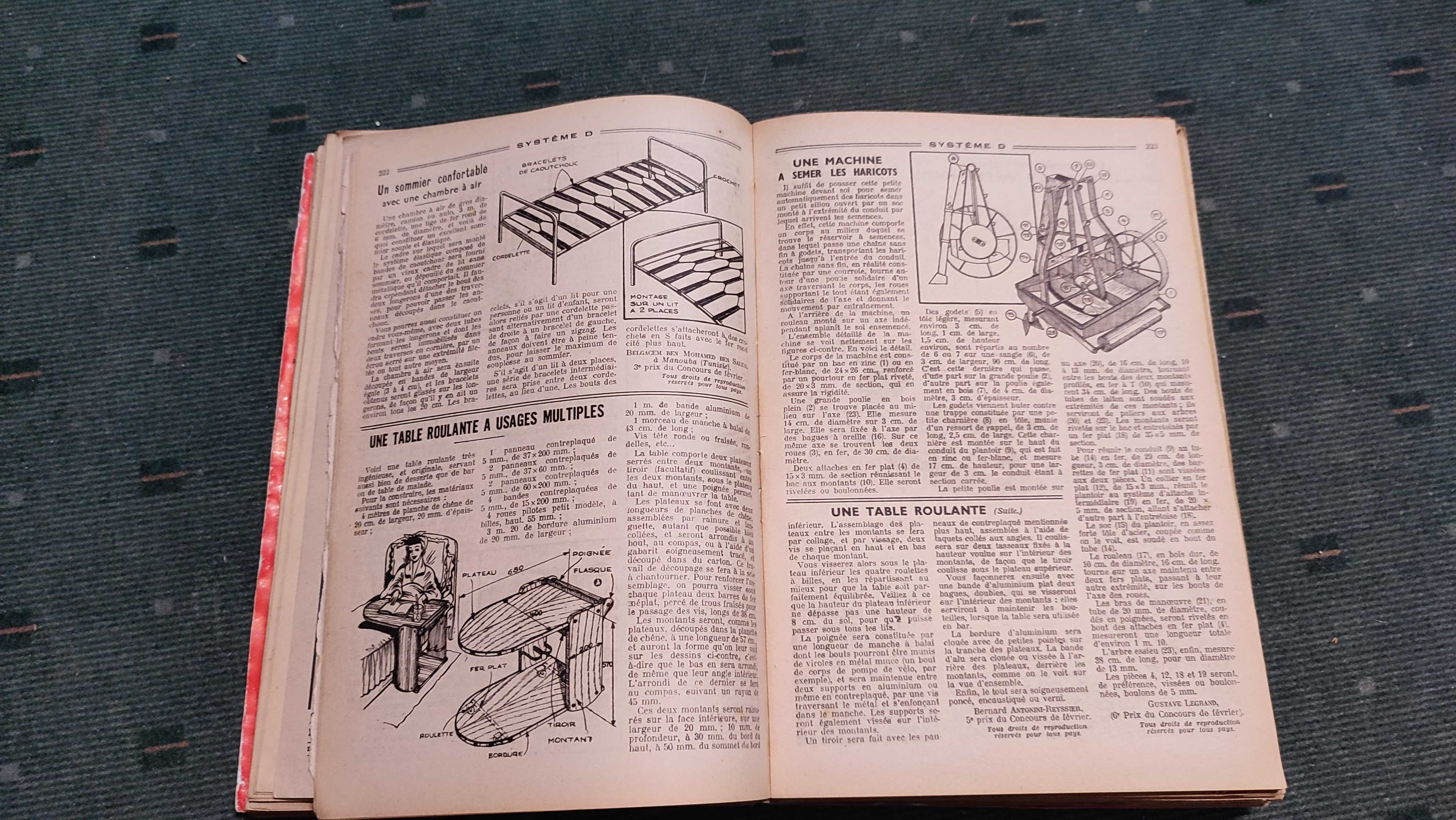 12 Revistas antigas de Bricolage TOUT LE SYSTEME "D" - 1951