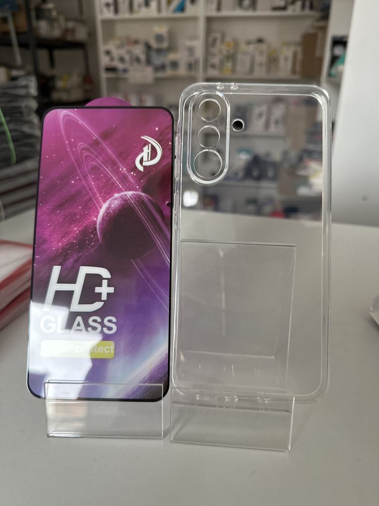 Szkło hartowane i etui przeźroczyste do SAMSUNG A36 5G