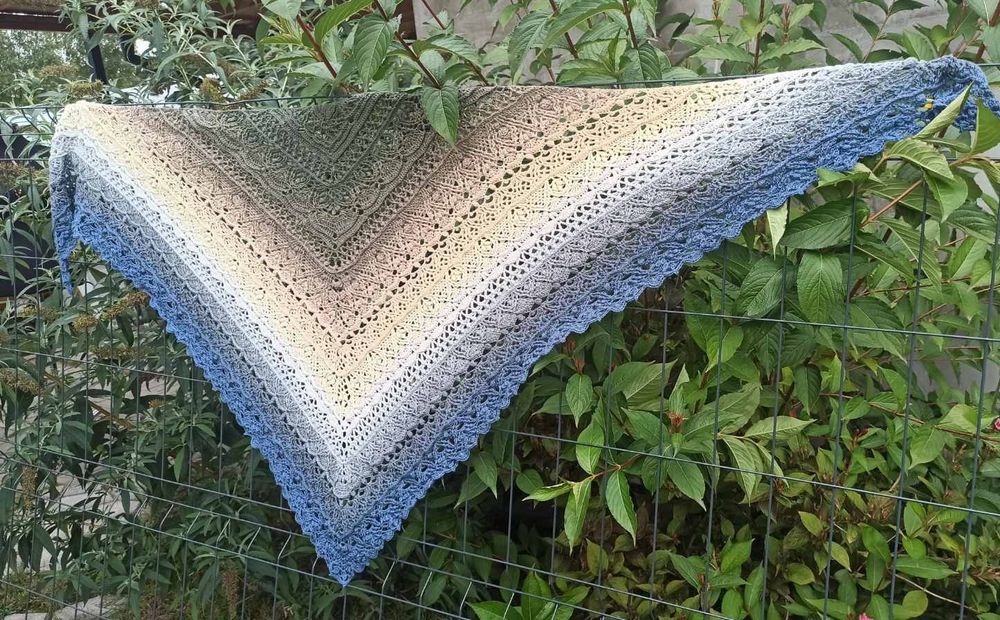 Chusta na szydełku, handmade