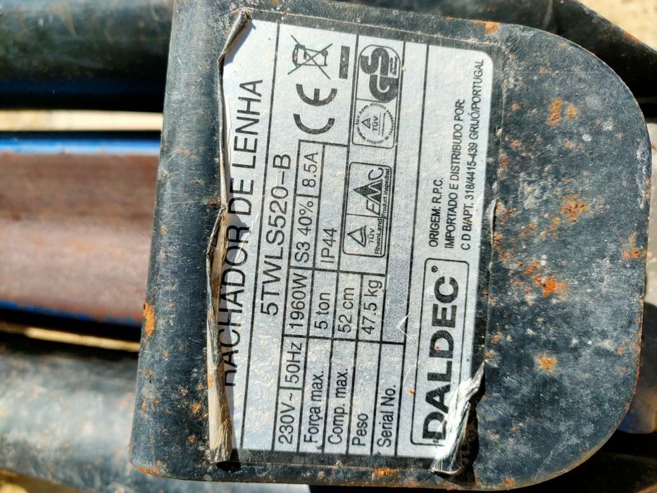 Máquina de rachar lenha iletrico de 5 toneladas Daldec