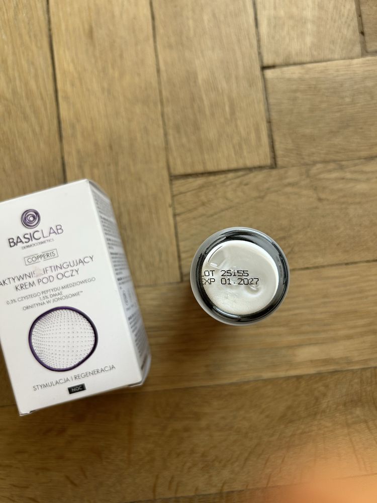 basiclab dermocosmetics aktywnie liftingujacy krem na noc pod oczy