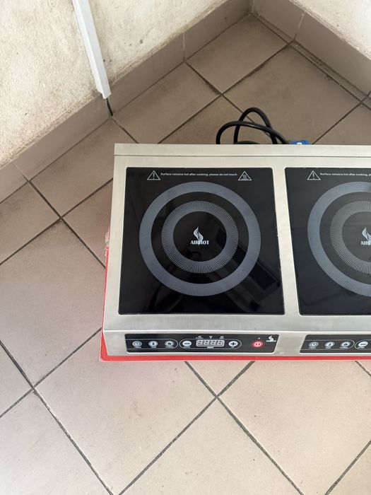 Індукційна Плита Airhot 3.5+3.5 кВт Подвійна Настільна Професійна