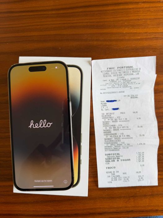 iPhone 14 Pro 256 GB Dourado – Top de Gama + Caixa/Carregador/Fatura