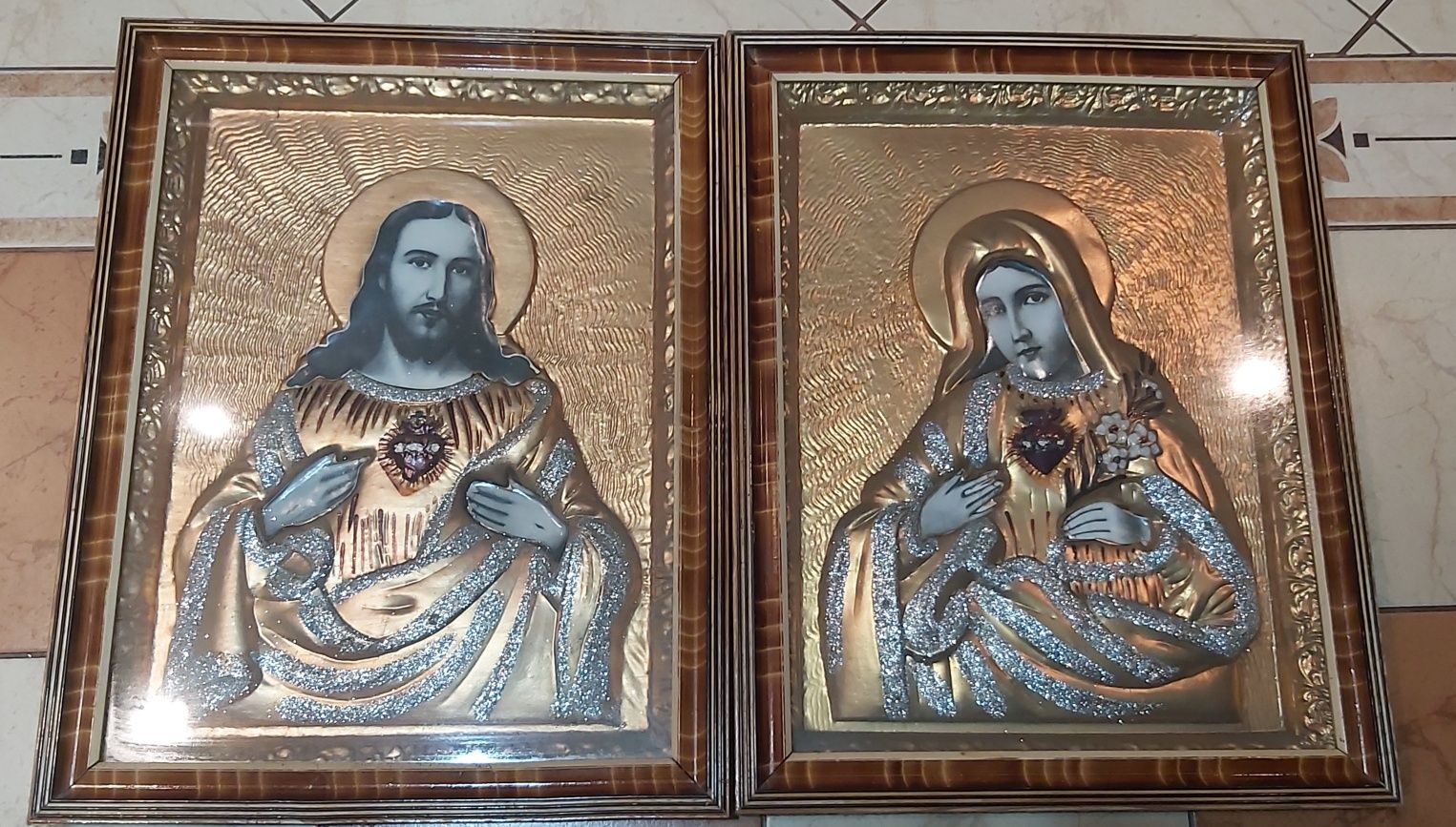 Obrazy duże Jezus i Maryja, gratis