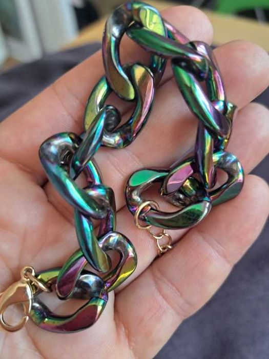 Bransoletka łańcuch w kolorze syrenim Bijou Brigitte