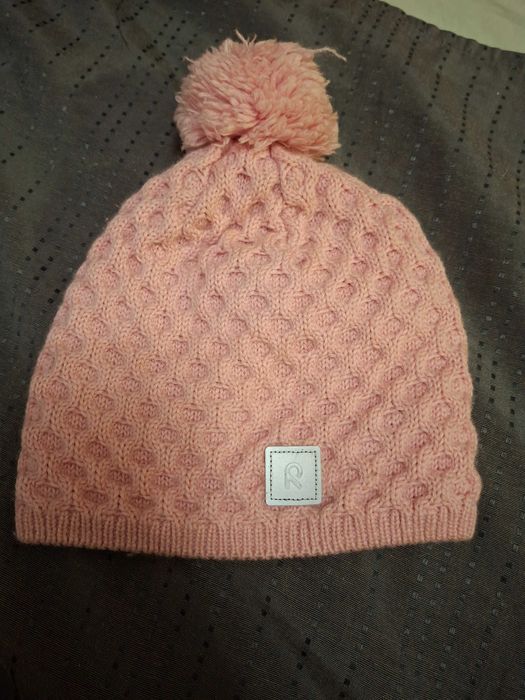 Czapka Reima różowa roz 50 wełniana