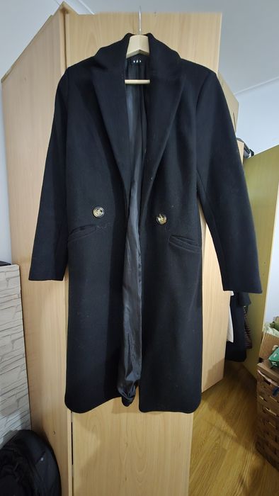 Casaco sobretudo preto