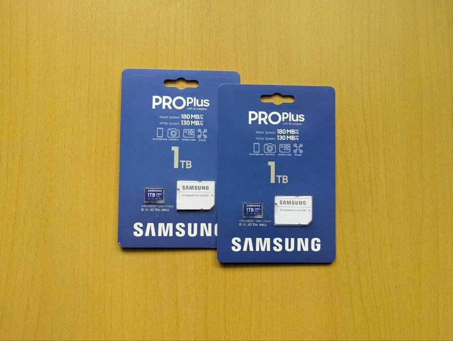 Карта пам'яті Samsung 1 TB MicroSDXC UHS-I Class 10 PRO Plus + Adapter