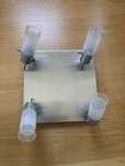 Lampa sufitowa plafon model planet 4 x G9 satyna srebrna satyna