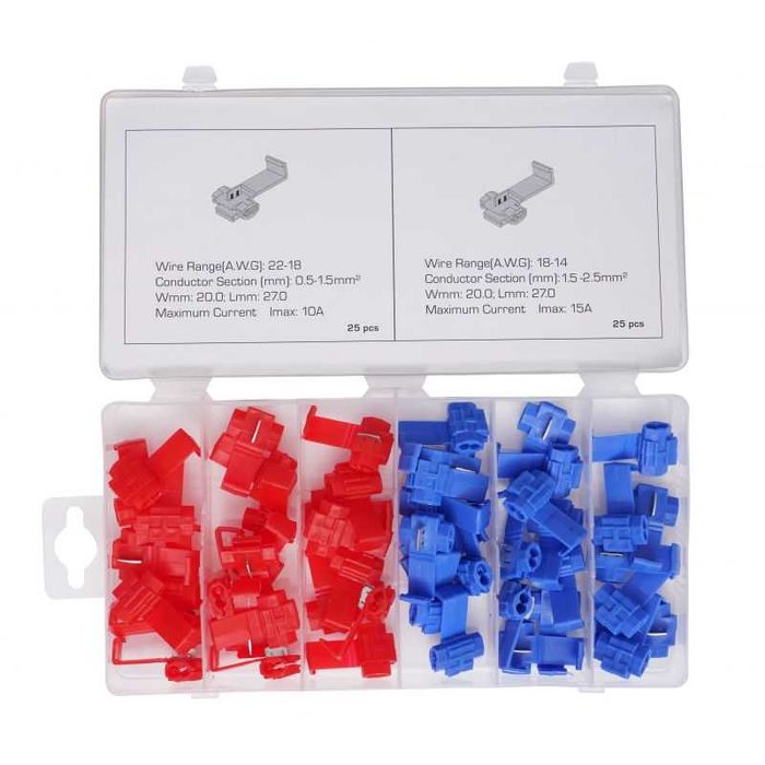 Zestaw SZYBKOZŁĄCZEK do KABLI 50szt. KD10481
