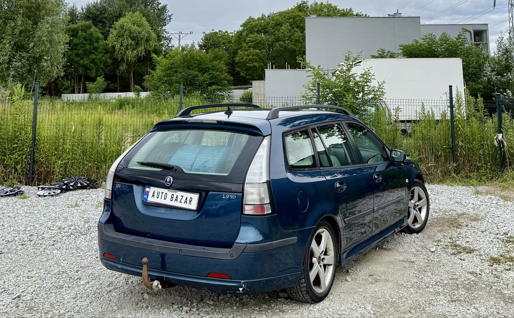 Saab 9-3 1.9 TiD * Klima * 2007 * Skóry * Hak * Alufelgi * Super Stan