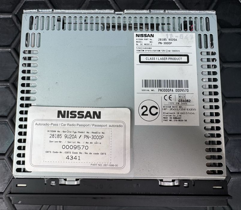 Автомагнітола NISSAN PN-3000P Bluetooth 6CD CHANGER !