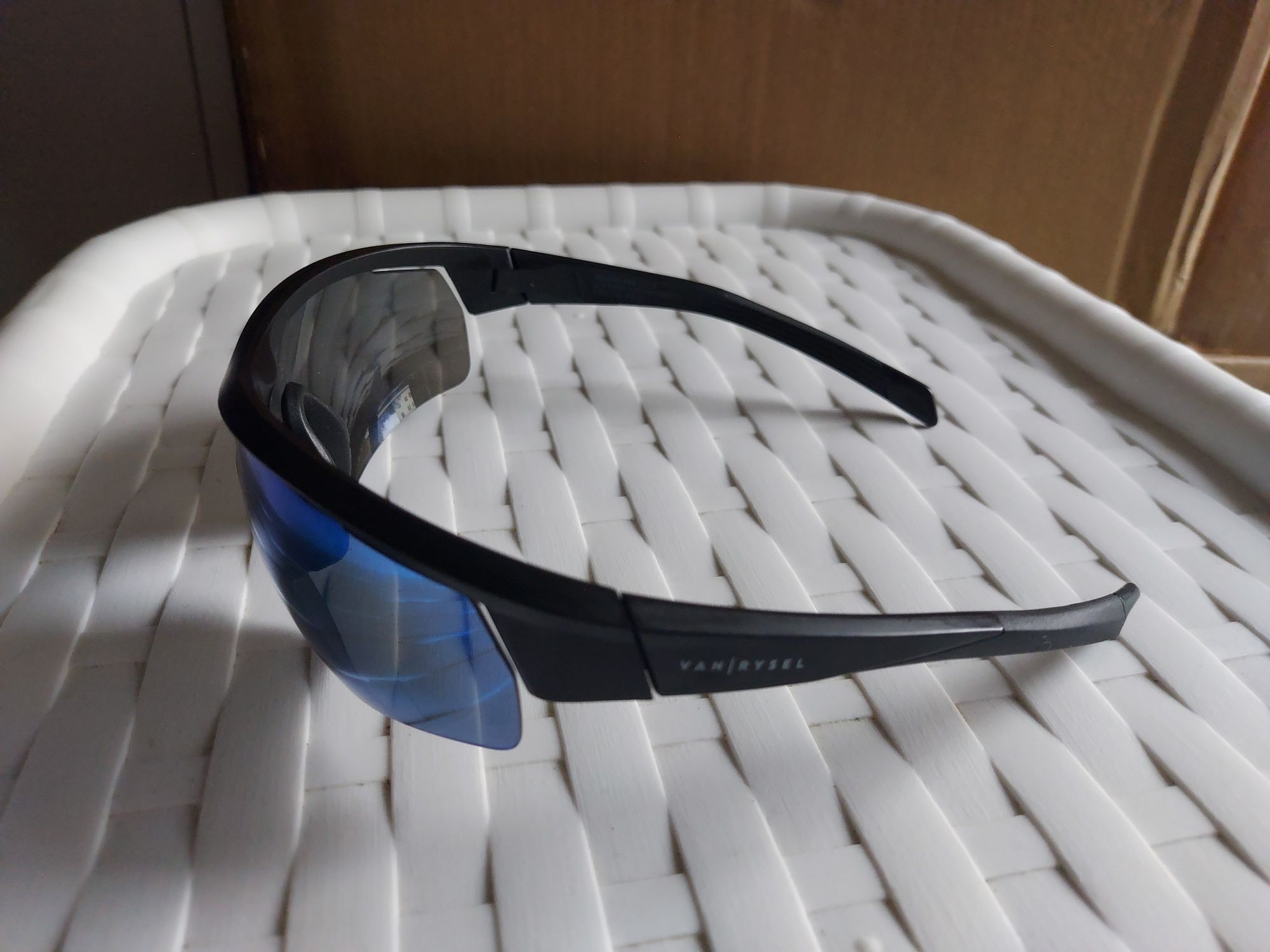 Okulary rowerowe przeciwsłoneczne UV wentylacja pole widzenia kat. 3