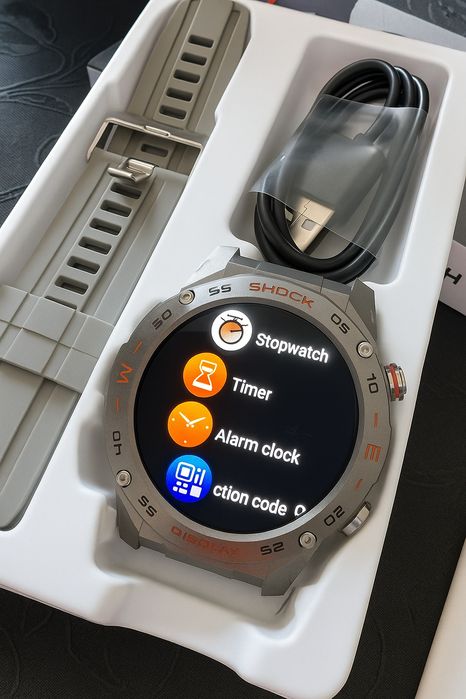 Zegarek Męski Smartwatch HD Silver  Model H60