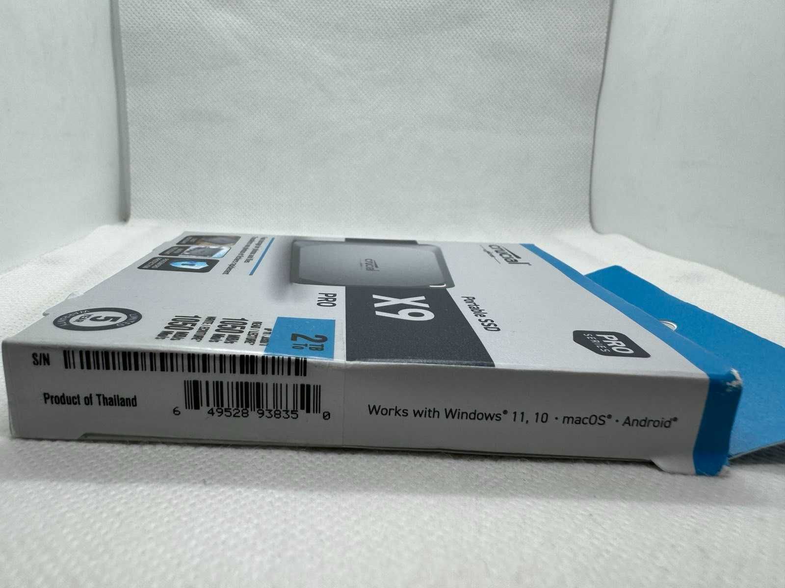 Crucial X9 Pro 2TB Poratble SSD (CT2000X9PROSSD9) SSD-накопитель НОВЫЙ