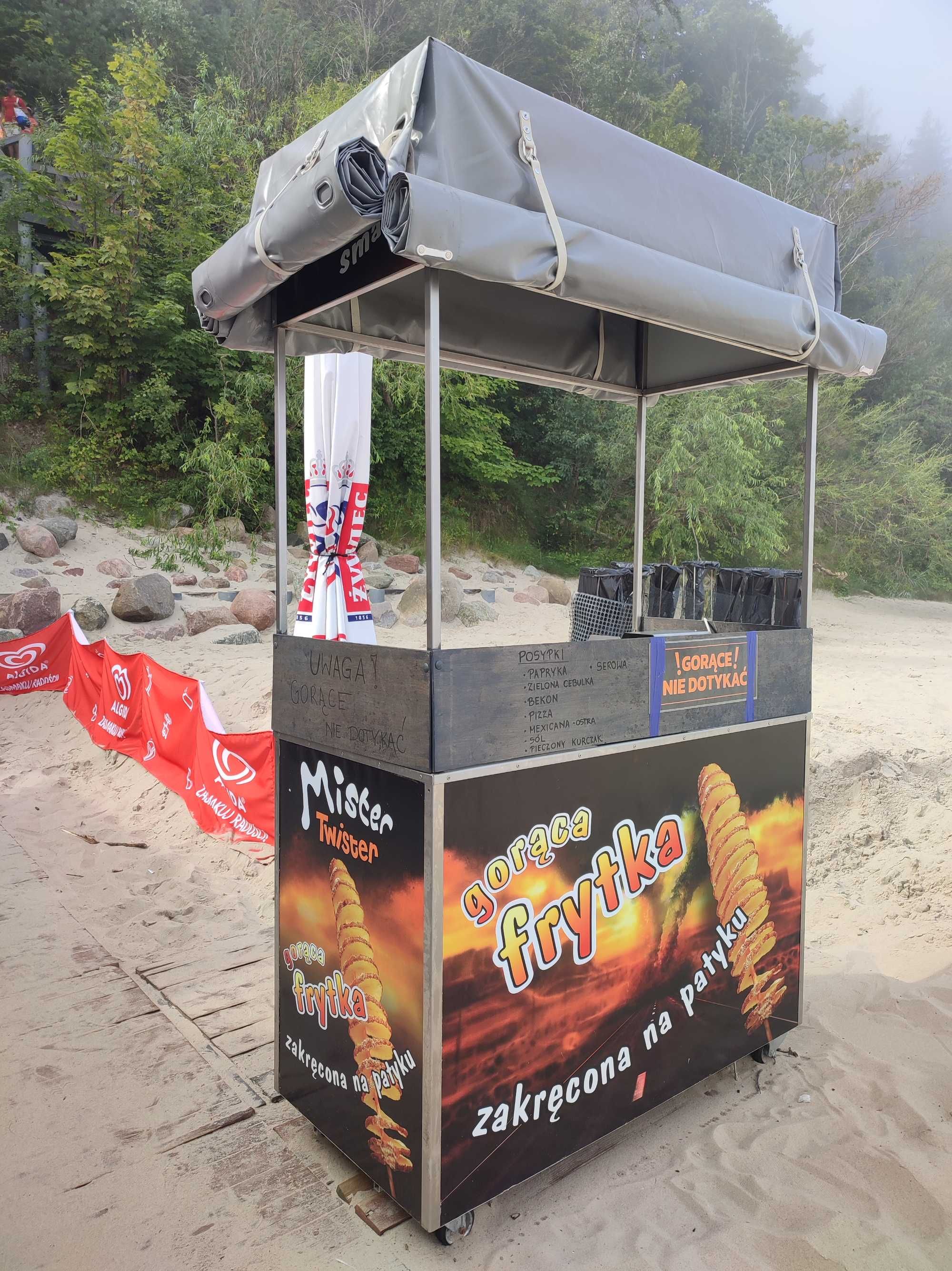 Wózek gastronomiczny zakręcona frytka