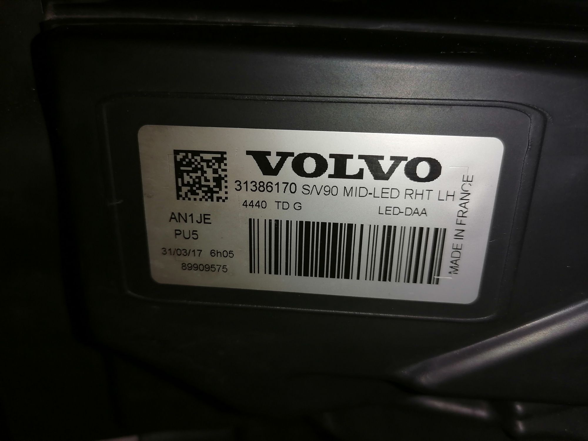 Volvo v90 s90 farol ótica óptica Led original full led