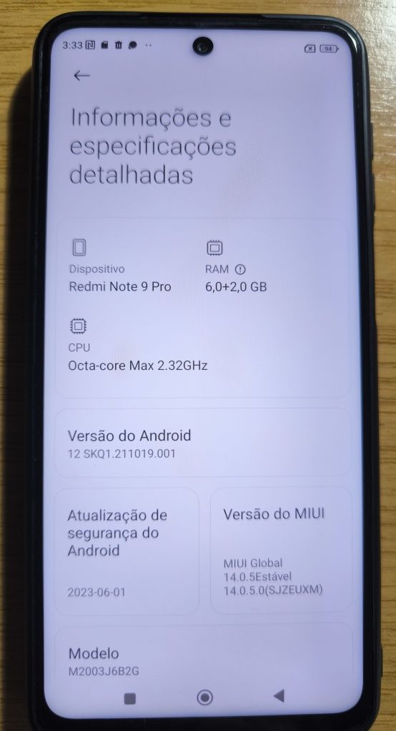 Xiaomi Redmi Note 9 Pro 8GB/128+128GB
