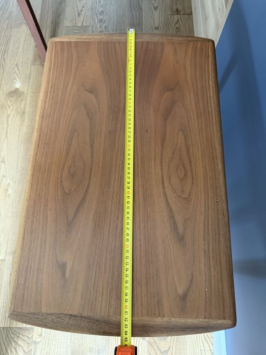 Duński nowoczesny stolik boczny z drewna tekowego lata 60-te