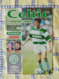 Programa Celtic Sporting UEFA 1993 e 94