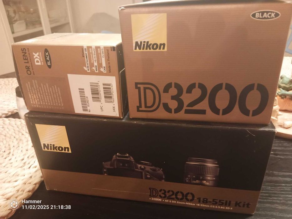 Nikon D3200 + 18-55 DX Lustrzanka cyfrowa
