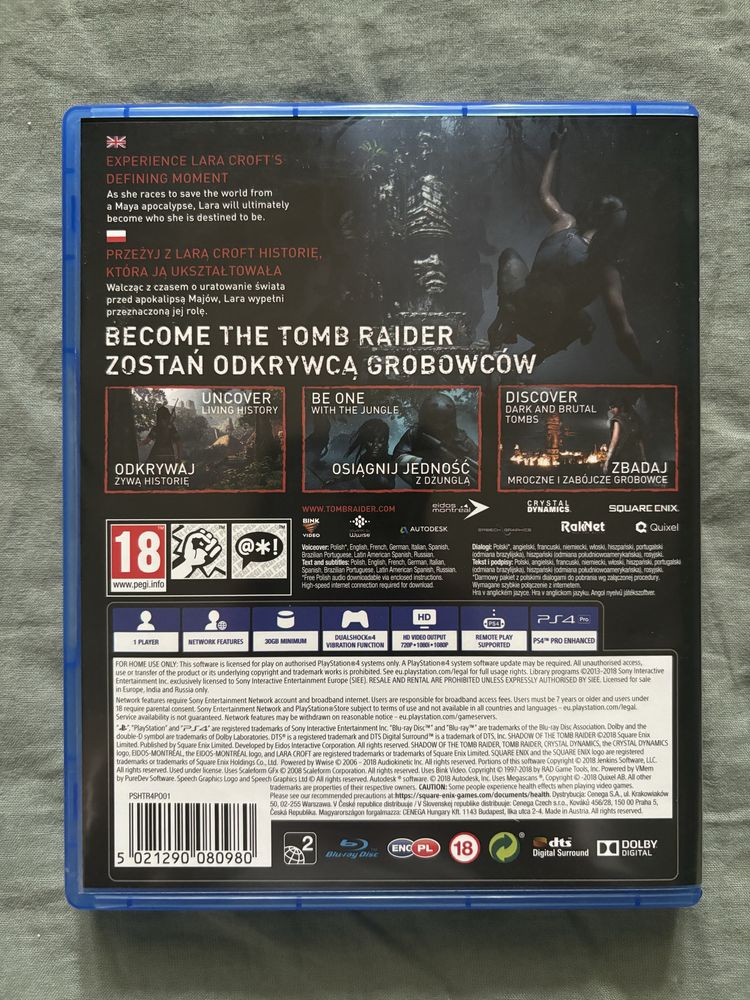 Gra shadow of the tomb rider ps4