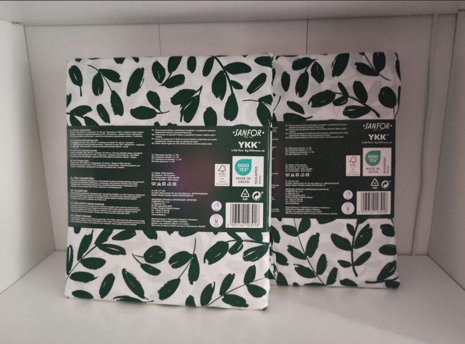 Komplet nowej pościeli bawełnianej Smukee 160x200cm