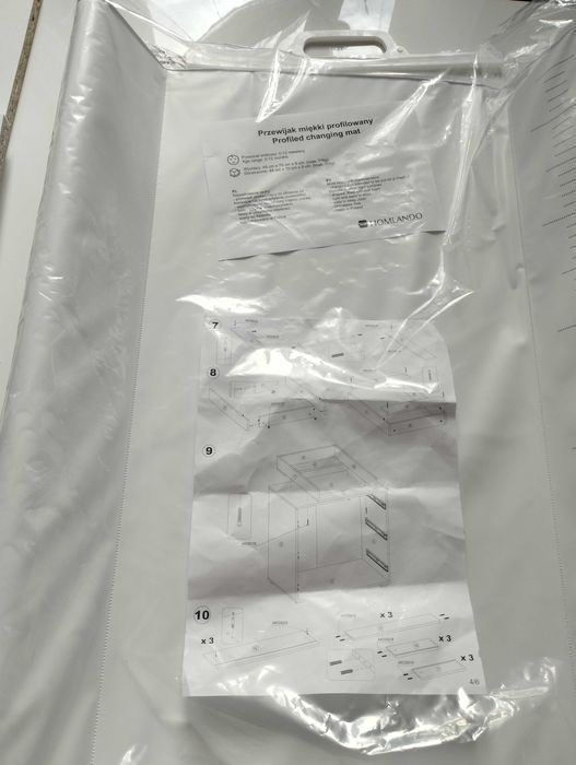 Sprzedam nową nakładkę na komode + przewijak miękki