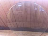 Tampo de mesa novo vidro bisotê 90cm