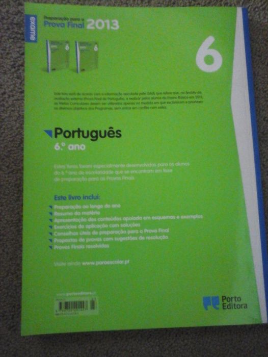 Preparação Prova Final Português 6º ano
