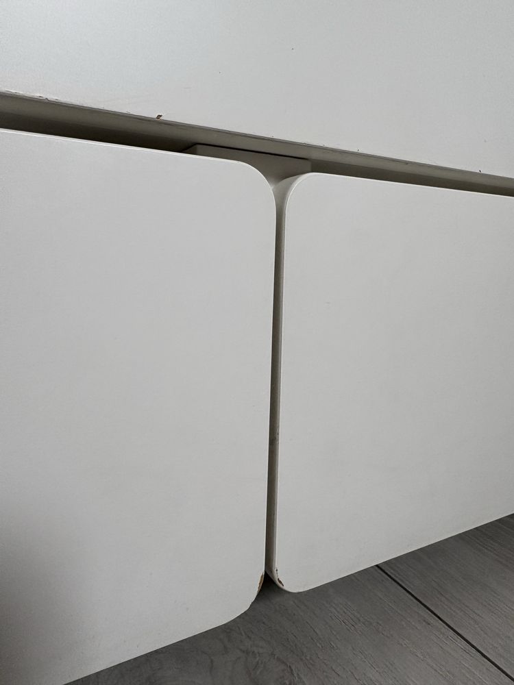 SLÄKT Rama łóżka z łóżkiem dolnym/pojem, biały, 90x200 cm
