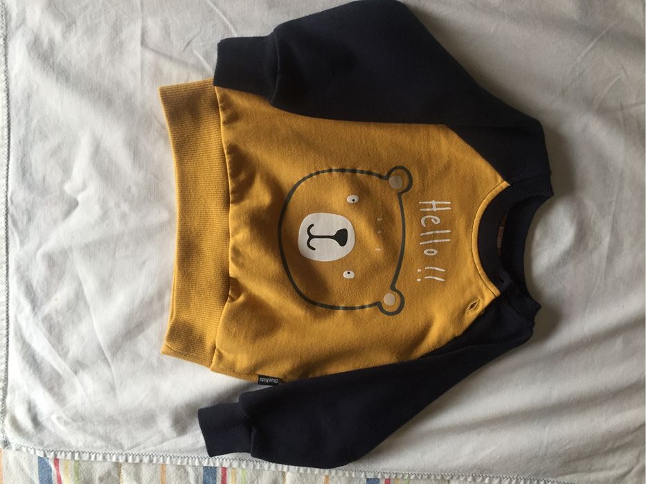 Camisola cardada quentinha no interior