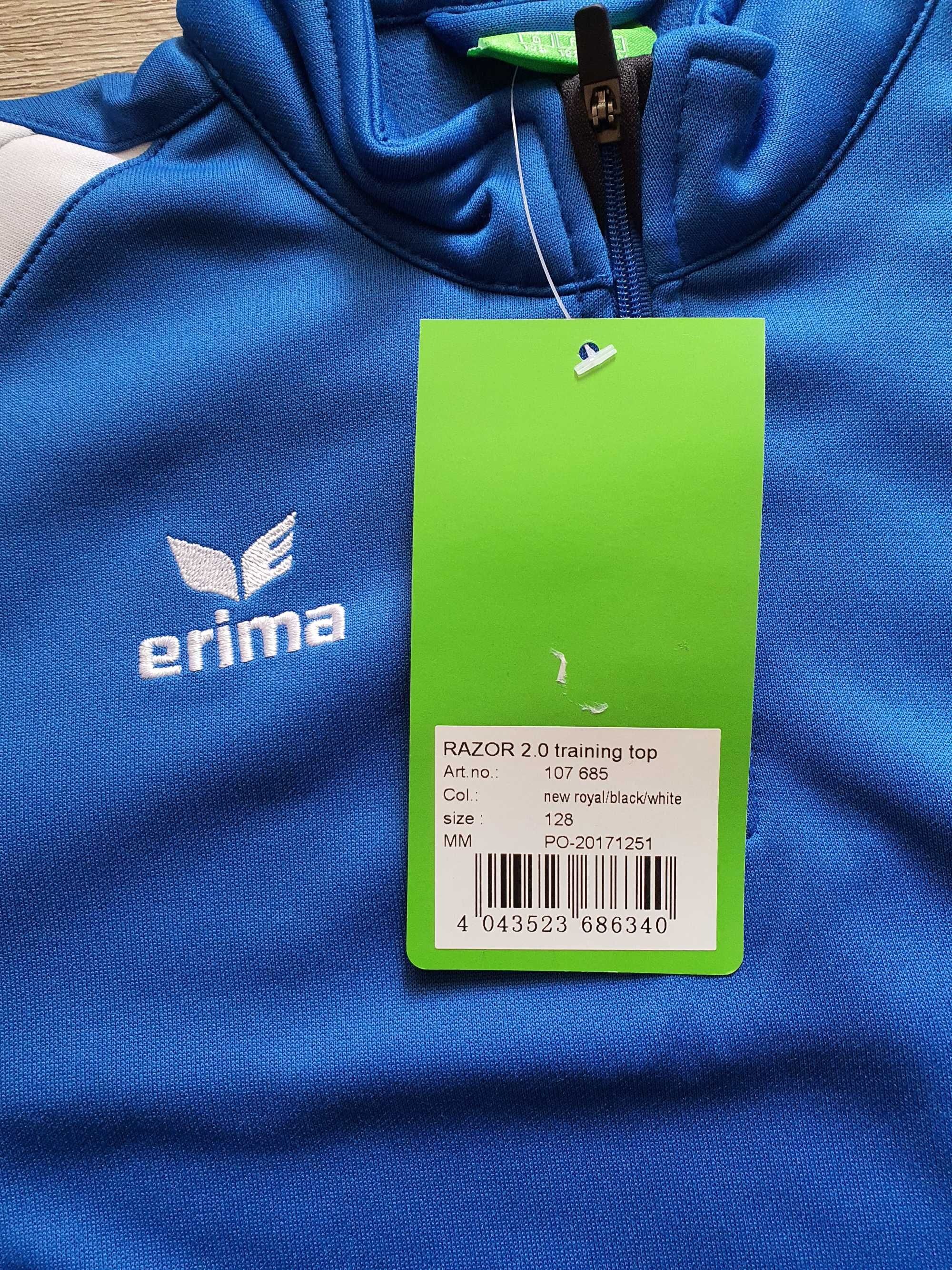 Bluza sportowa niemieckiej firmy Erima, rozmiar 128 cm, nowa z metką,