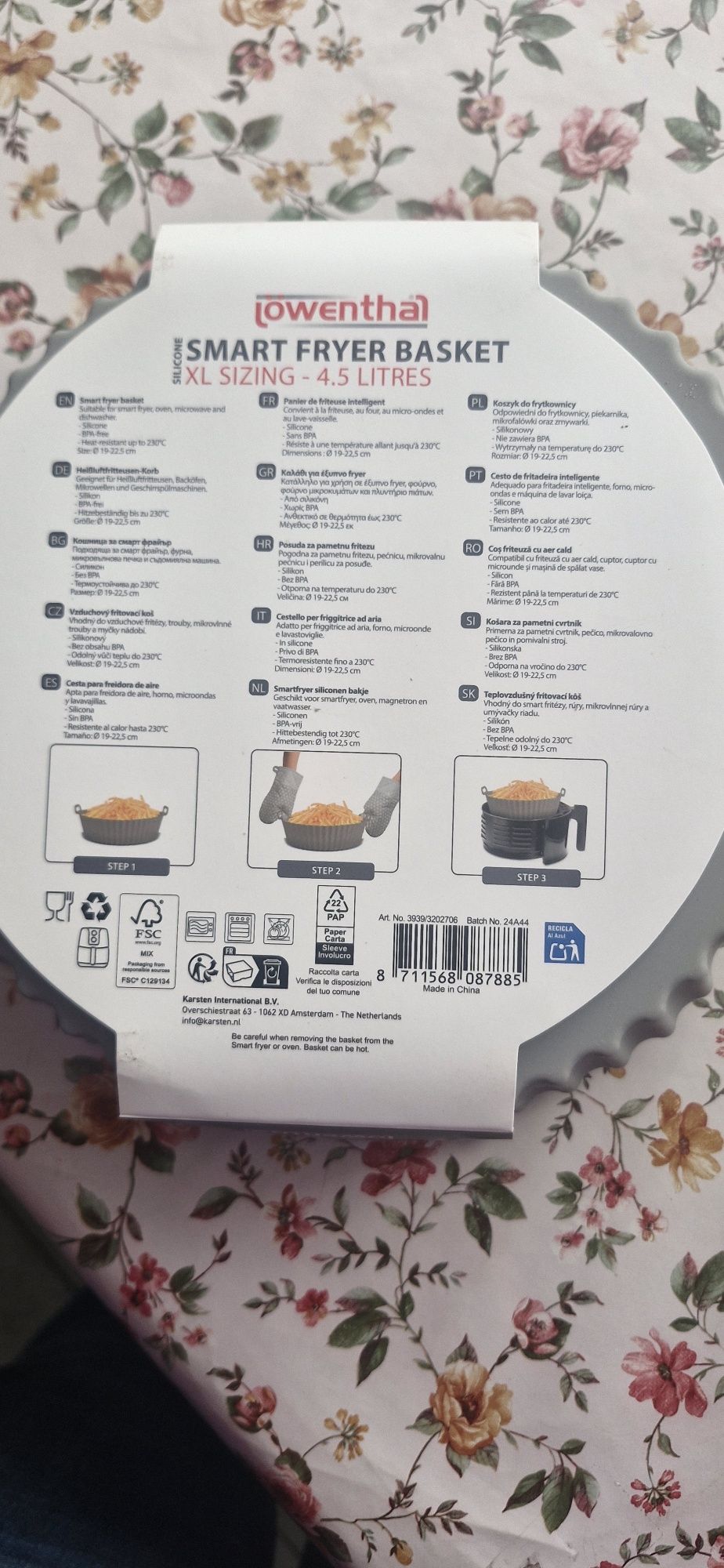 Nowy wklad silikonowy XL do Airfryer pojemność 4,5l
