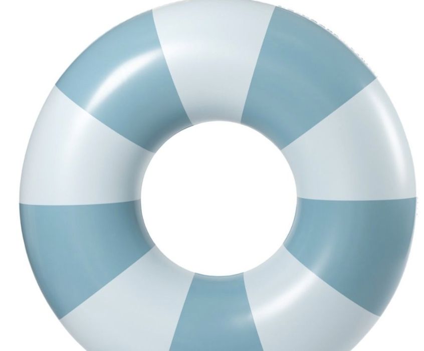 Boia insuflavel ( riscas/azul) gigante