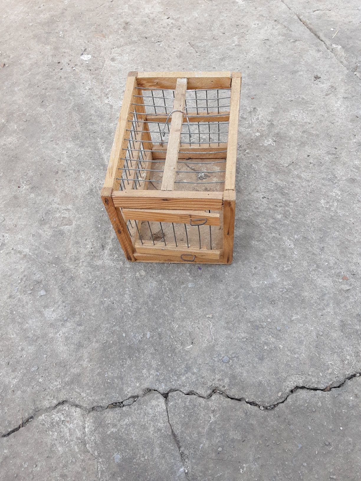 Клетка деревянная для птиц и грызунов
