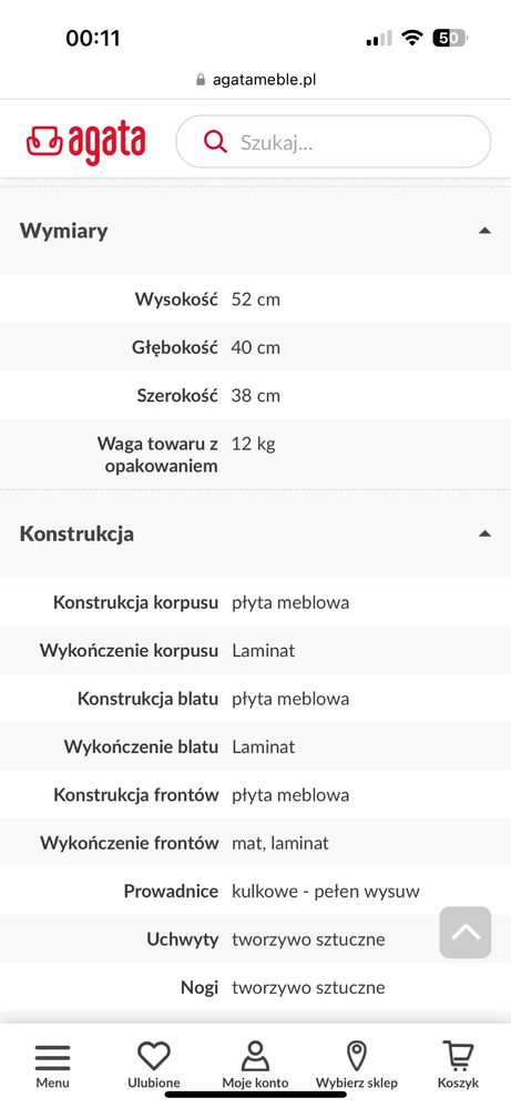 Szafki nocne Agata Meble kolekcja Mood jak nowe 2 sztuki