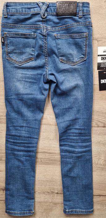 Nowe spodnie jeansowe DKNY r. 122 (7 lat) odczepiona metka logowane
